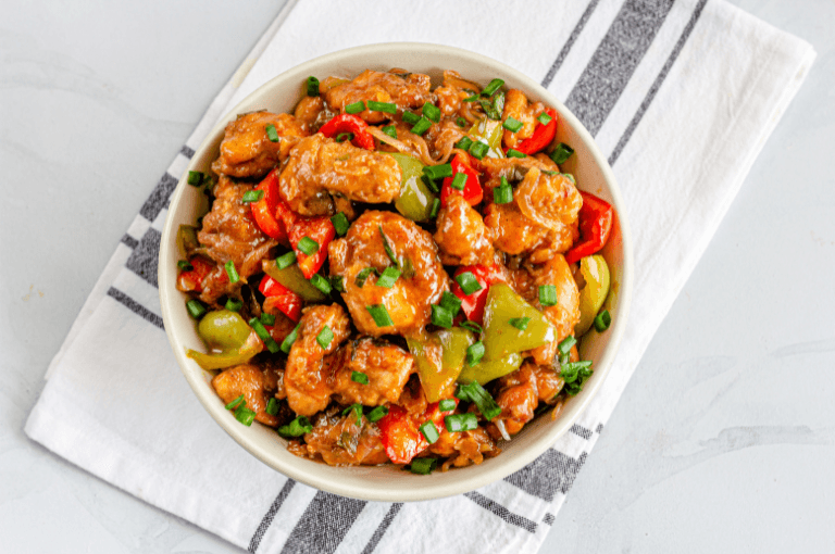 Pollo agridulce saludable