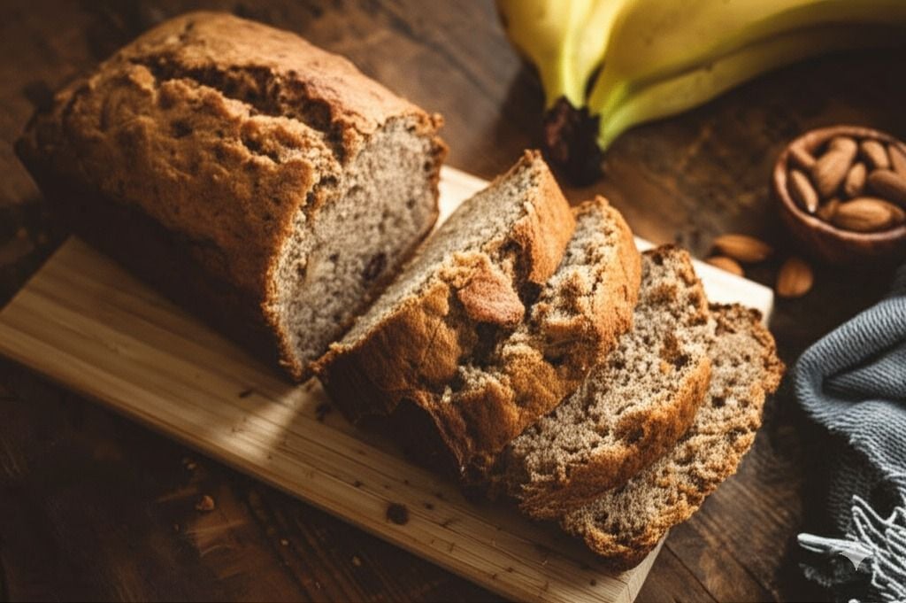 Pan de Banana Saludable (Sin Harina Refinada ni Azúcar Añadido)