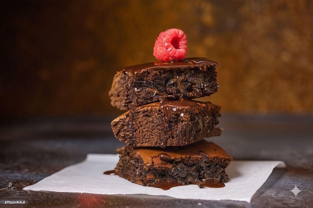 Tarta de yogur con cacao y frambuesas