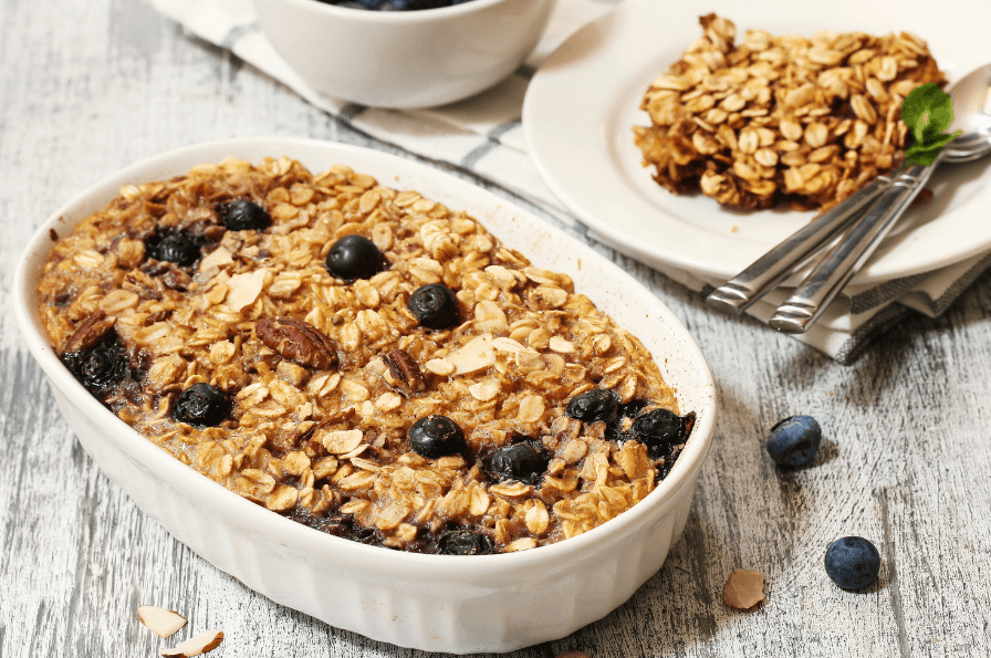 Avena Horneada con Arándanos