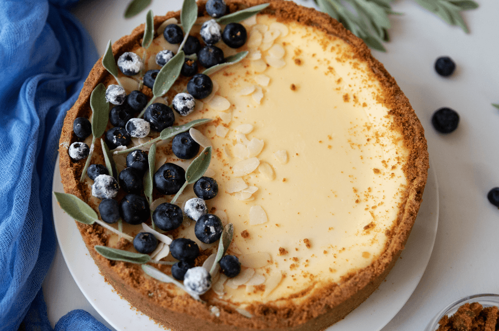 Cheesecake Saludable con Arándanos