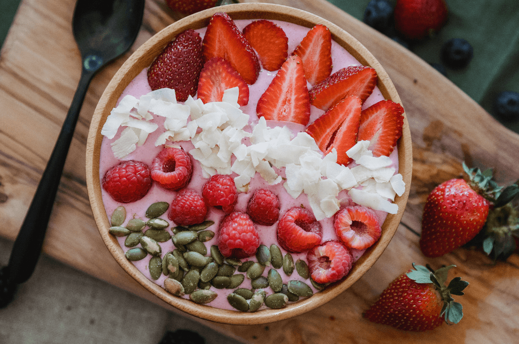 Bowl de Fresas y Frambuesas